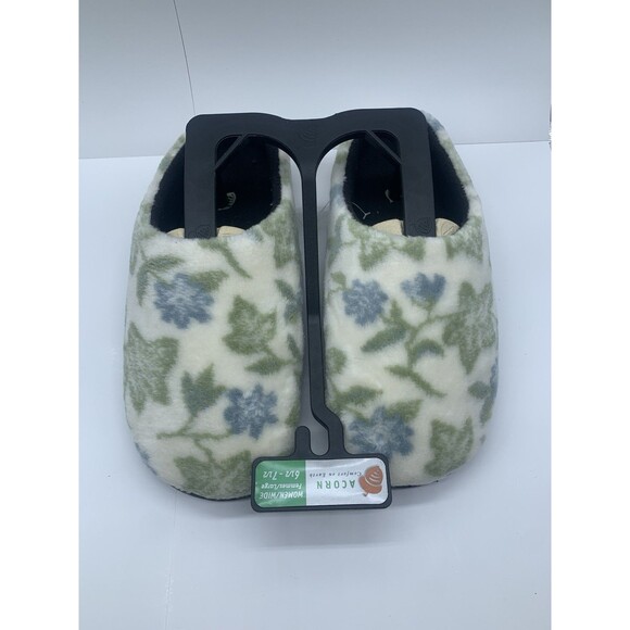 NWT Acorn Floral Women’s Wide 6 1/2-7 1/2 Slipper - Picture 1 of 3